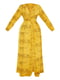 Сукня А-силуету жовта з анімалістичним принтом | 6087841 | фото 3