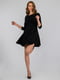 Платье А-силуэта черное | 6087853 | фото 2