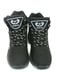Ботинки черные с принтом | 6089385 | фото 2