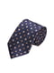 Краватка темно-синя у дрібний квітковий візерунок | 6089975 | фото 3