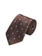 Краватка темно-коричнева в дрібний візерунок | 6089983 | фото 3