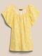Блуза жовта в квітковий принт | 6090146 | фото 4