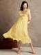Платье А-силуэта желтое | 6090183