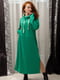 Платье-худи зеленое | 6090688 | фото 6