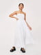 Сукня А-силуету біла у горох | 6094624 | фото 2