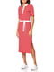 Платье А-силуэта красное в полоску | 6095223 | фото 4