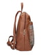 Рюкзак коричневий із принтом | 6096233 | фото 3