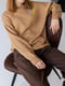 Штани прямі коричневі | 6096337 | фото 3