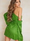 Платье А-силуэта зеленое | 6096576 | фото 2