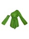 Платье А-силуэта зеленое | 6096576 | фото 4