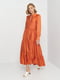 Сукня атласна теракотового кольору | 6068138 | фото 3