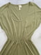 Сукня А-силуету кольору хакі | 6068452 | фото 2