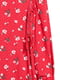 Платье А-силуэта красное в цветочный принт | 6096924 | фото 2