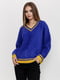 Пуловер синій | 6097673