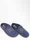 Тапочки синие с вышивкой фетровые | 6098256 | фото 4