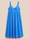 Платье А-силуэта синее | 6100738 | фото 4