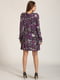 Платье А-силуэта фиолетовое в принт | 5796824 | фото 2