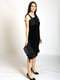 Платье А-силуэта черное | 5859490 | фото 2