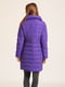Пальто стеганное фиолетовое | 6102110 | фото 5
