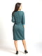 Платье-футляр темно-зеленое с принтом | 6102200 | фото 2
