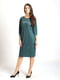 Сукня-футляр темно-зелена з принтом | 6102200 | фото 3