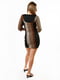 Платье-футляр коричневое в полоску | 6102281 | фото 4