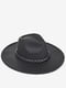Шляпа черная с декором | 6103155 | фото 2