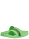 Шлепанцы зеленые с принтом | 6105338 | фото 7