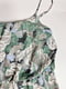 Платье А-силуэта серо-зеленое в цветочный принт | 6110152 | фото 2