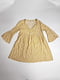 Сукня А-силуету гірчичного кольору в принт | 6110165