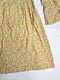 Сукня А-силуету гірчичного кольору в принт | 6110165 | фото 2