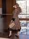 Платье А-силуэта бежевое в принт | 6108192 | фото 3