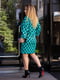 Сукня-футляр бірюзового кольору в горошок | 6108195 | фото 2