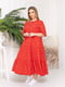 Сукня А-силуету червона в горошок | 6108231 | фото 4