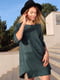 Сукня А-силуету зелена | 6108255 | фото 2