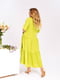 Сукня А-силуету жовта | 6108354 | фото 3