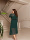 Платье А-силуэта зеленое | 6108508 | фото 2