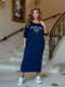 Сукня-худі синя з принтом | 6108679 | фото 4