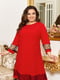 Сукня А-силуету червона з декором | 6108696 | фото 2
