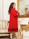Сукня А-силуету червона з декором | 6108696 | фото 4