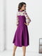 Платье А-силуэта фиолетовое в цветочный принт | 6108721 | фото 2