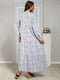 Сукня А-силуету біла в горошок | 6108722 | фото 3