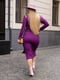 Сукня-футляр фіолетова | 6108811 | фото 2