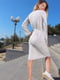 Сукня А-силуету сіра | 6108831 | фото 4