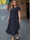 Платье А-силуэта черное в горошек | 6108835 | фото 5