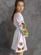 Сукня-вишиванка біла з квітковою вишивкою | 6110764 | фото 2