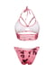 Роздільний рожевий купальник з принтом: бюстгальтер та труси | 6110693 | фото 5