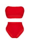 Роздільний червоний купальник: бюстгальтер та труси | 6110750 | фото 4