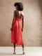 Платье А-силуэта красное | 6111220 | фото 2