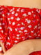 Сукня А-силуету червона в квітковий принт | 6114637 | фото 5
